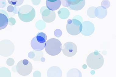 dokulu bir arka plan olarak yararlı daireler ile soyut minimalist mavi illüstrasyon