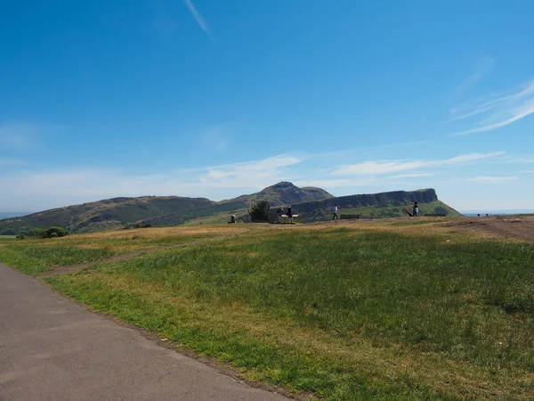 Arthur Seat Parque Holyrood Visto Desde Calton Hill Edimburgo Reino — Foto de Stock