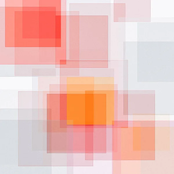 Texturerat Abstrakt Minimalistisk Röd Grå Orange Illustration Med Rutor Användbart — Stockfoto