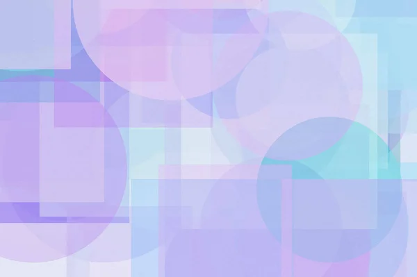 Texturizado Abstracto Minimalista Violeta Ilustración Azul Con Círculos Cuadrados Útiles — Foto de Stock