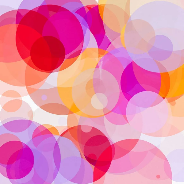 纹理抽象简约的红色橙色棕紫色插图与圆圈有用的背景 — 图库照片