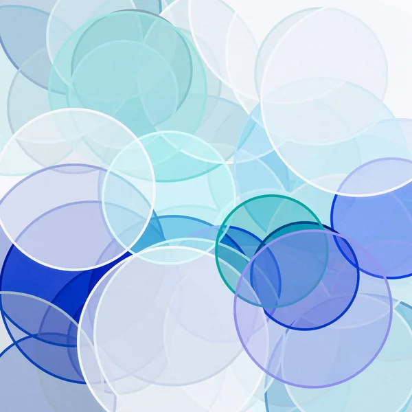 Texture Astratta Minimalista Illustrazione Blu Con Cerchi Utili Come Sfondo — Foto Stock