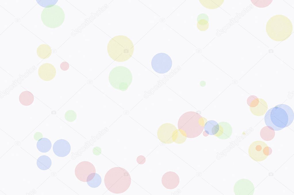 textured abstract minimalist red blue yellow green illustration with circles useful as a background