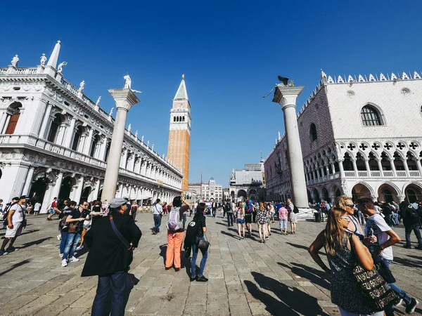Venice Italy Circa September 2016 Piazza San Marco Meaning Mark — Stock Photo, Image