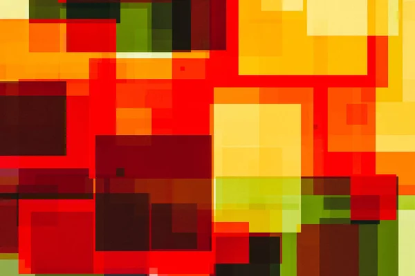 Texturerat Abstrakt Minimalistisk Gul Röd Svart Illustration Med Rutor Användbart — Stockfoto