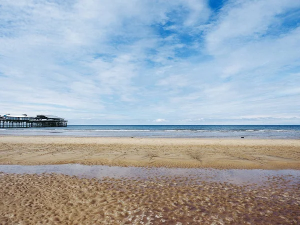 ブラック プール イギリス 2016 プレジャー ビーチ リゾート遊園ランカシャー フィルド海岸 — ストック写真