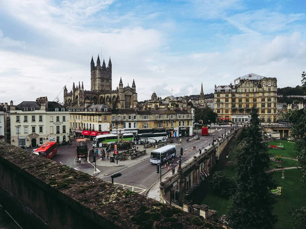 Bath Velká Británie Cca Září 2016 Opatství Kostel Svatého Petra — Stock fotografie