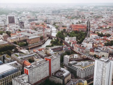 Berlin, Almanya - 08 Nisan 2014: berlin Almanya'nın şehrin havadan kuş bakışı