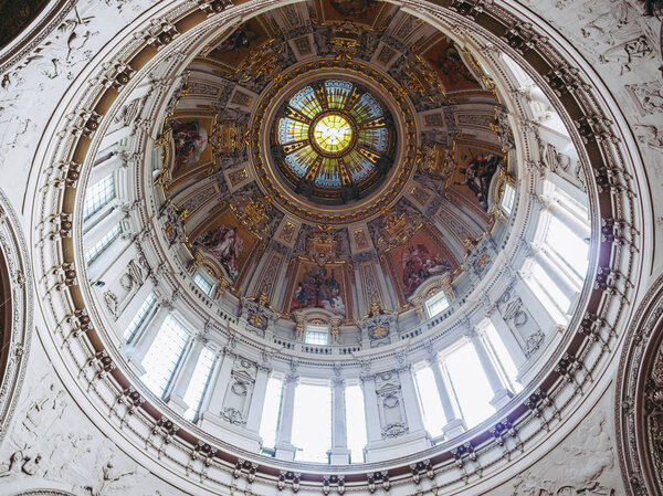 BERLIN, GERMANY - CIRCA APRIL, 2010: Interior view of Berliner Dom meaning Berlin Cathedral church