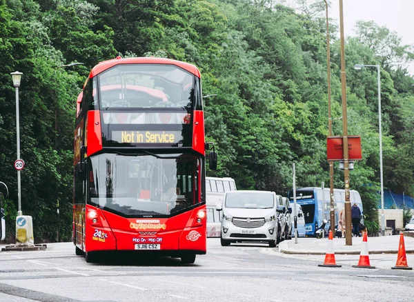Edinburgh Ngiltere Haziran 2018 Yaklaşık Şehir Gezi Çift Katlı Otobüs — Stok fotoğraf