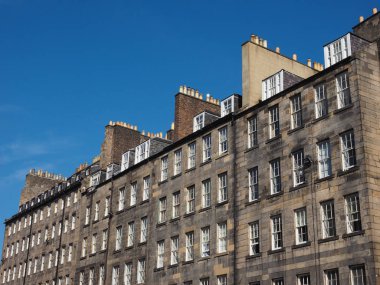 Edinburgh, İngiltere'de şehir görüntüsü