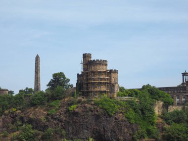Vali evi ve siyasi şehit dikilitaş Calton Hill Edinburgh, İngiltere