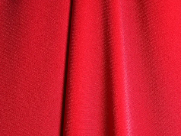 Red Fabric Curtain Used Theatre — Stock fotografie
