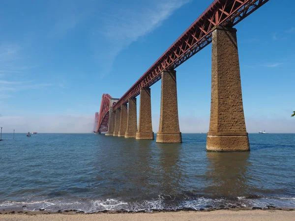 Forth Bridge, cantilever railway bridge across the Firth of Forth built in 1882 in Edinburgh, UK