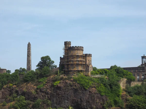 Governor House Political Martyrs Obelisk Calton Hill Edinburgh — Stock Photo, Image