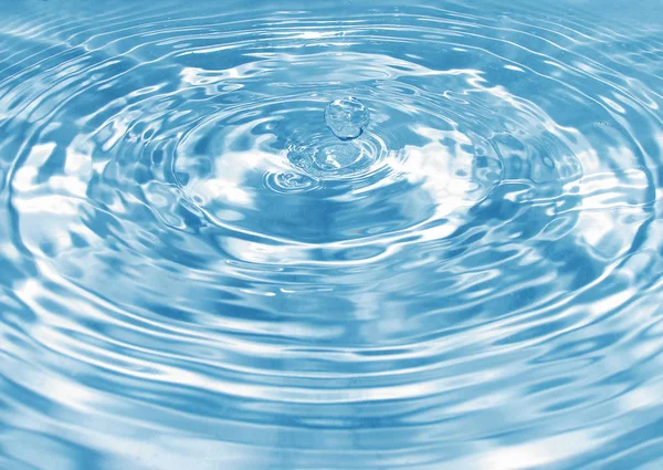 Makro Droppe Vatten — Stockfoto