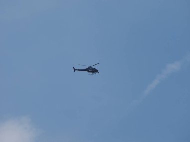 Haziran 2018 yaklaşık - Londra, İngiltere: Londra şehir merkezine film canlı etkinliğine gezinip Bbc haber helikopter