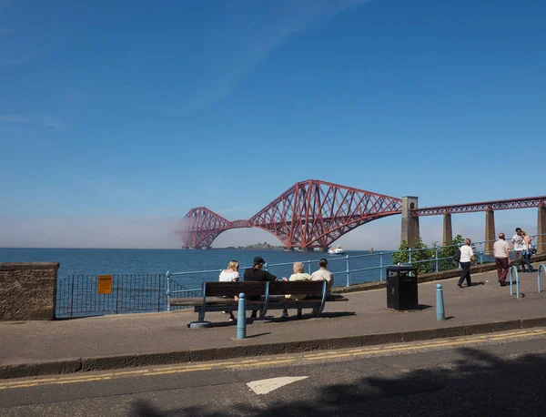 Edinburgh Regno Unito Circa Giugno 2018 Forth Bridge Ponte Ferroviario — Foto Stock