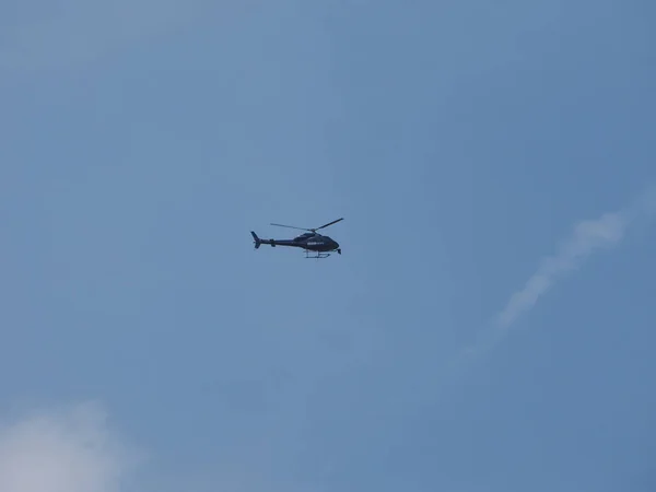 London Circa June 2018 Bbc News Helicopter Hovering London City — Stock Photo, Image