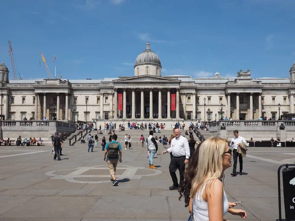 London Verenigd Koninkrijk Omstreeks Juni 2018 National Gallery Trafalgar Square — Stockfoto