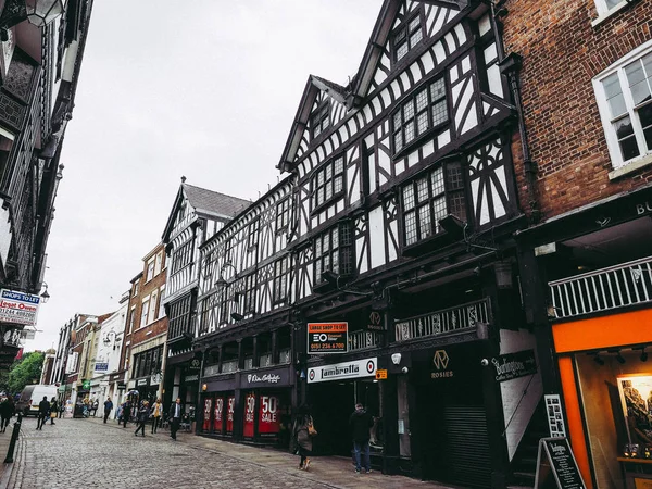 Chester Wielka Brytania Około Czerwca 2016 Chester Średniowiecznych Wierszy — Zdjęcie stockowe