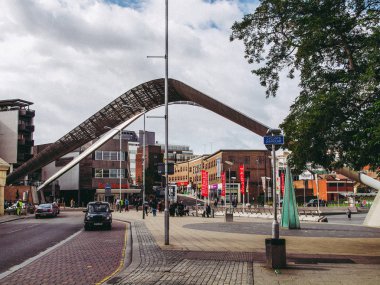Coventry, İngiltere, İngiltere - 21 Eylül 2011: coventry city centre largerly ww2 neredeyse tamamen tahrip savaş sonrası yıllarda yeniden yapıldı..