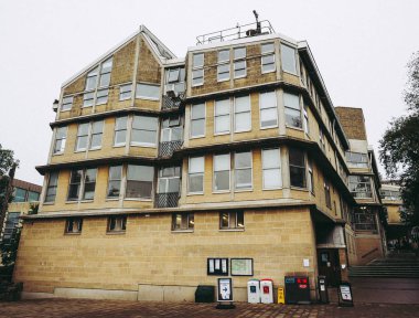 Bath, İngiltere - Eylül 2016 yaklaşık: Mimarlık ve İnşaat Mühendisliği, University of Bath Peter ve Alison Smithson mimarlar tarafından tasarlanmış