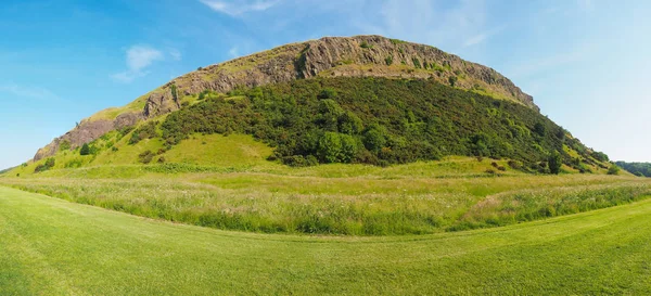 Velké Vysokým Rozlišením Panoramatický Pohled Arthur Seat Edinburghu Velká Británie — Stock fotografie