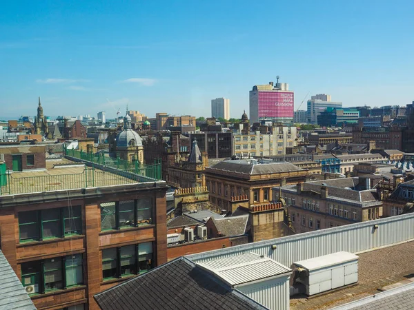 Glasgow Ngiltere Haziran 2018 Yaklaşık Şehrin Havadan Görünümü — Stok fotoğraf