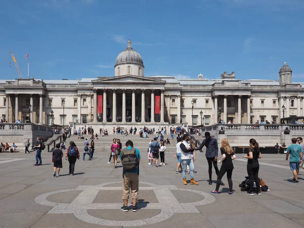 London Verenigd Koninkrijk Omstreeks Juni 2018 National Gallery Trafalgar Square — Stockfoto