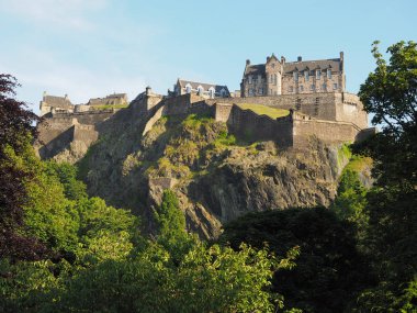 Edinburgh castle Castle Rock'da Edinburgh, İngiltere