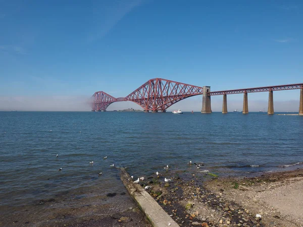 Forth Bridge Cantilever Railway Bridge Firth Forth Built 1882 Edinburgh — Stock Photo, Image