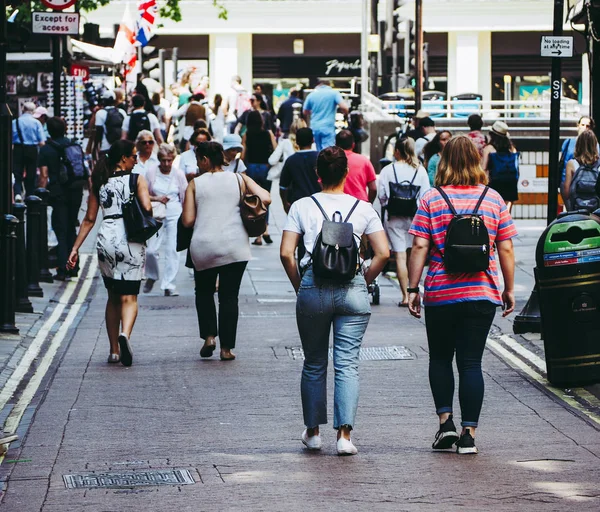 London Reino Unido Circa June 2018 Pessoas Villiers Street Conectando — Fotografia de Stock