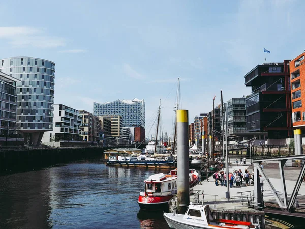Hamburg Duitsland Circa Mei 2017 Hafencity Wijk Het District Van — Stockfoto