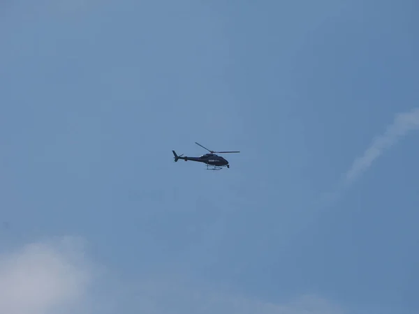 London Circa June 2018 Bbc News Helicopter Hovering London City — Stock Photo, Image