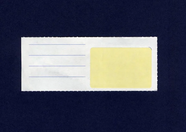 Blank Note Sticker Tag Label Lines — Stock Photo, Image