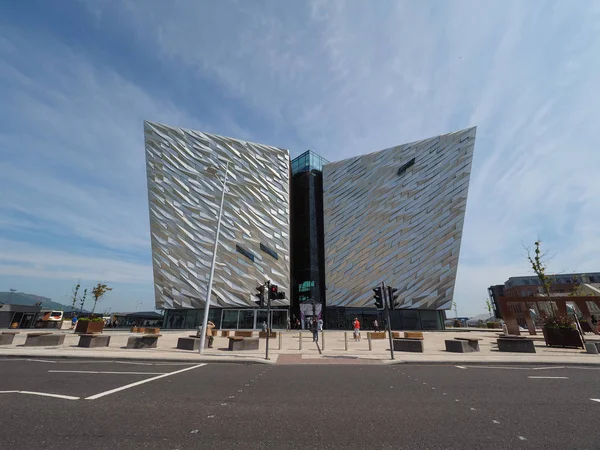 Belfast Juni 2018 Titanic Belfast Center Auf Dem Gelände Der — Stockfoto