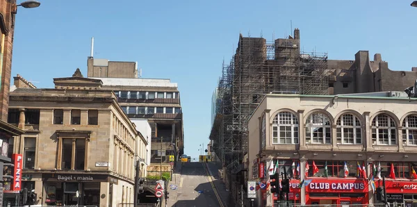 Glasgow Reino Unido Circa June 2018 Ruínas Escola Arte Glasgow — Fotografia de Stock