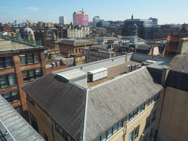 Glasgow Verenigd Koninkrijk Circa Juni 2018 Luchtfoto Uitzicht Stad — Stockfoto