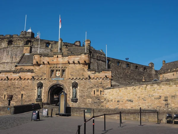 Castelo Edimburgo Castle Rock Edimburgo Reino Unido — Fotografia de Stock