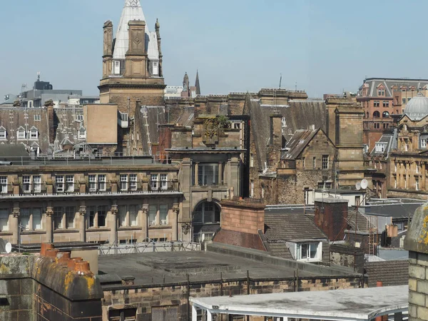 Vista Aérea Cidade Glasgow Reino Unido — Fotografia de Stock