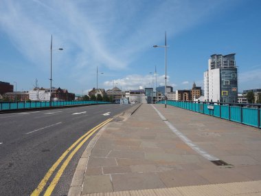 Belfast, İngiltere - Haziran 2018 yaklaşık: Görünüm Belfast şehir