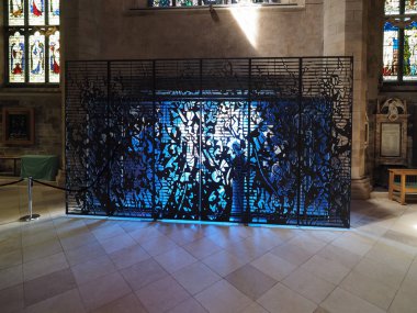 Edinburgh, İngiltere - Haziran 2018 yaklaşık: St Giles Cathedral Kilisesi (aka yüksek Kirk, Edinburgh) iç görünüm