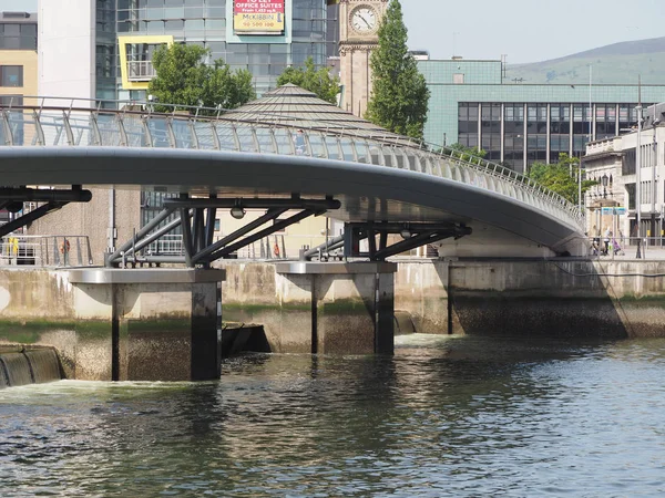 Belfast Reino Unido Circa Junio 2018 Vista Panorámica Del Río — Foto de Stock