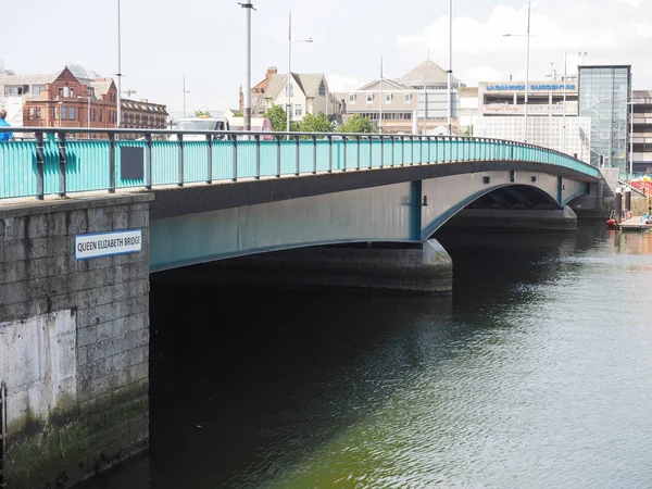 Belfast Reino Unido Circa Junio 2018 Vista Panorámica Del Río — Foto de Stock