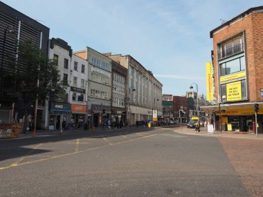 Belfast, İngiltere - Haziran 2018 yaklaşık: Görünüm Belfast şehir