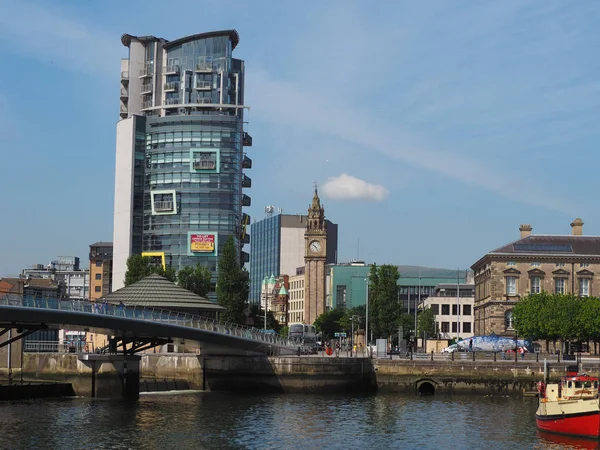 Belfast Reino Unido Circa Junio 2018 Vista Panorámica Del Río — Foto de Stock