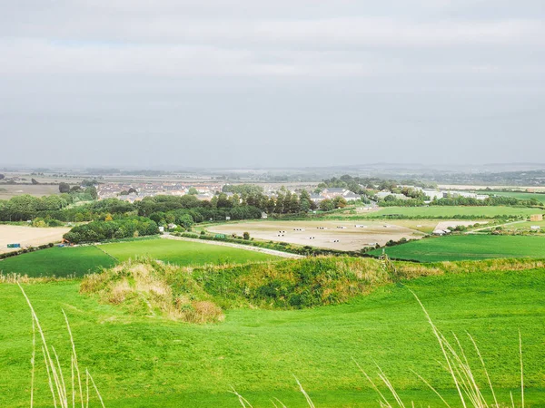 Angielski Kraju Panorama Okolicy Salisbury Anglii — Zdjęcie stockowe