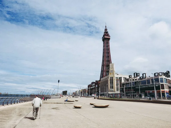 Blackpool Juni 2016 Blackpool Tower Auf Blackpool Pleasure Beach Resort — Stockfoto