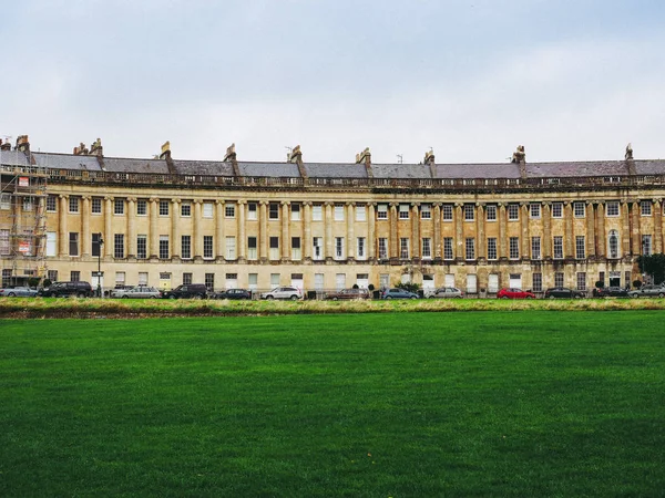 Bath Circa Settembre 2016 Royal Crescent Fila Case Schiera — Foto Stock